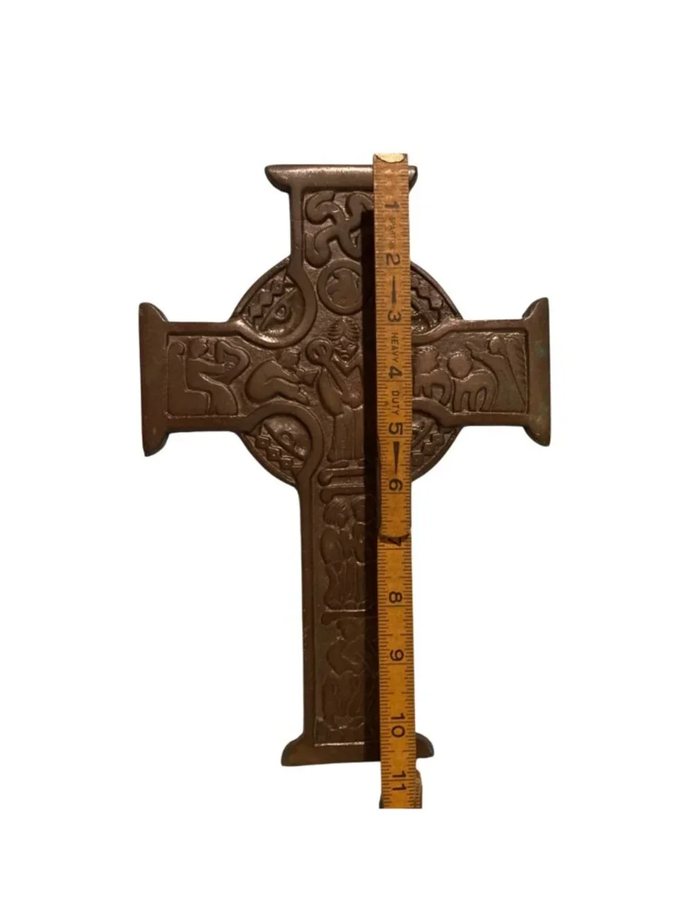 Vintage Metal Celtic Cross Wall Decor Inspired By The Crosses At Gallen Priory